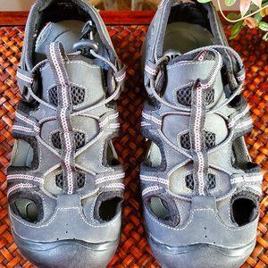 Outland Women's Black & Purple Sneaker Sandals (8)
